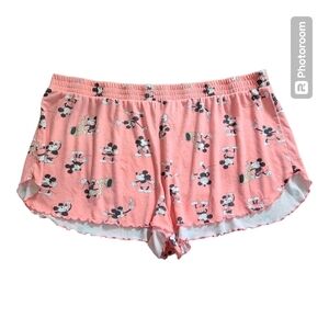 Disney 2X sleepwear Mickey Mouse shorts‎ washed coral